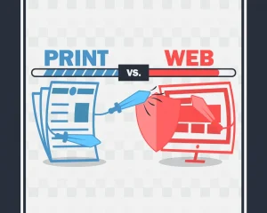 Design pentru print versus design pentru web