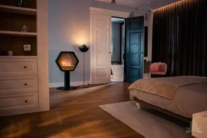 Imaginează-ți un șemineu aspectuos și călduros direct în apartamentul tău de la bloc