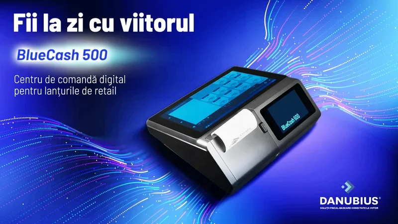 Fiscalitate digitală pentru retail: Danubius lansează BlueCash-500, terminalul fiscal care transformă back-office-ul în centru de comandă