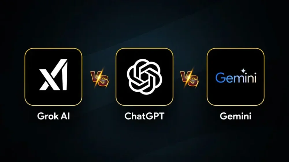 Grok, ChatGPT și Gemini în competiția pentru cel mai bun asistent AI