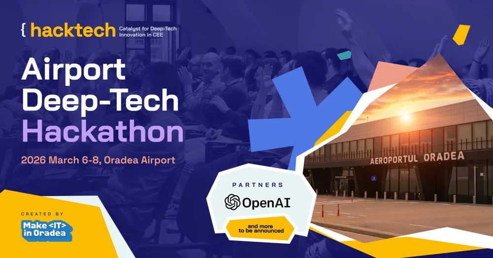 HackTech Airport Chapter organizat de Make IT în Oradea, primul eveniment care are loc într-un aeroport, dedicat specialiștilor