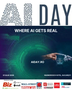 AI DAY: Primul eveniment din România dedicat exclusiv implementării concrete, legale și strategice a Inteligenței Artificiale în organizații