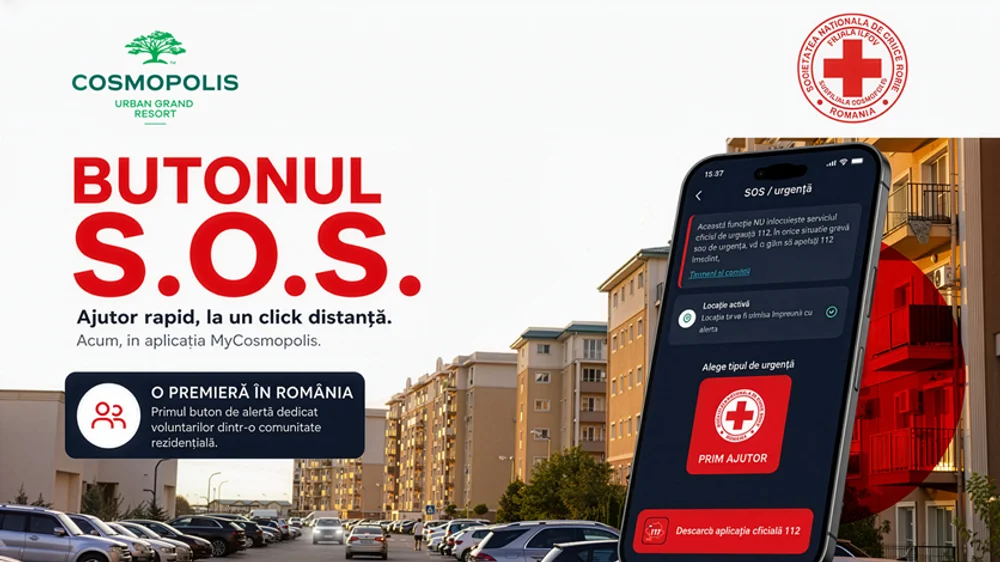 FOTO Butonul SOS in aplicatia MyCosmopolis