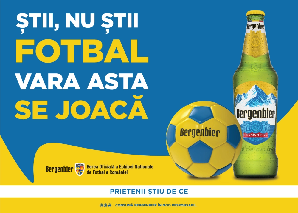 Bergenbier lansează campania „Știi nu știi fotbal, vara asta se joacă”, dedicată Campionatului Mondial de Fotbal 2026